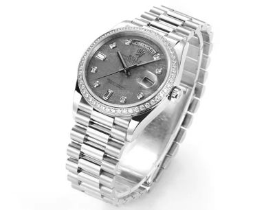 SJ Factory ROLEX  Lady Replica Stainless Steel EA1 Gem Wrist Watch 36mm Lady Watch